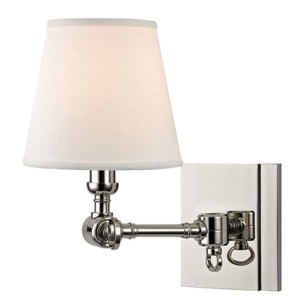 Hillsdale Polished Nickel One-Light 10-Inch High Swivel Wall Sconce, image 1