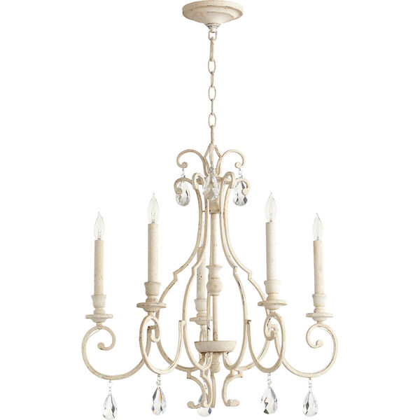 Ansley Persian White Five-Light 24-Inch Chandelier, image 1