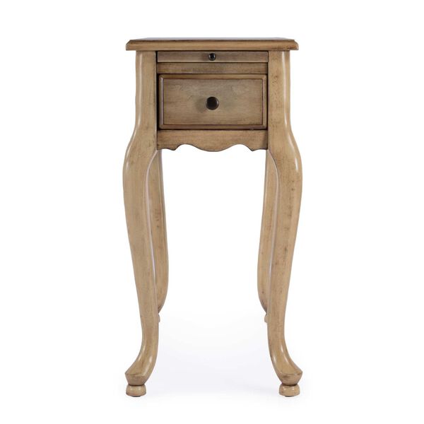 Croydon Antique Beige Pullout Side Table with One-Drawer, image 4