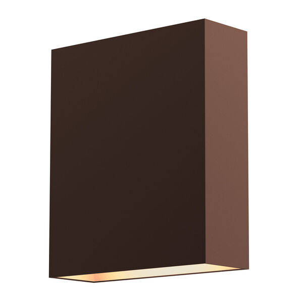 Flat Box Textured Bronze LED 6-Inch Wall Sconce, image 1