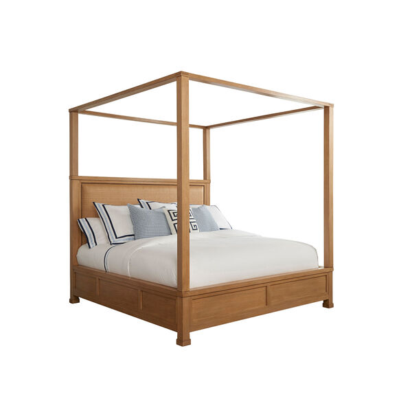 Newport Brown Shorecliff King Canopy Bed, image 1
