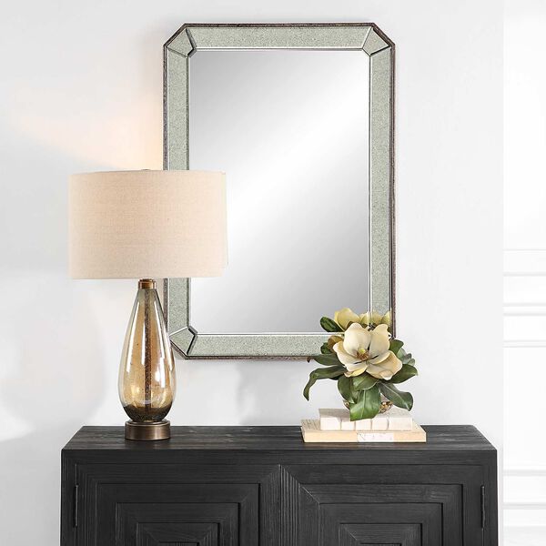 Cortona Antique Silver Vanity Wall Mirror, image 1