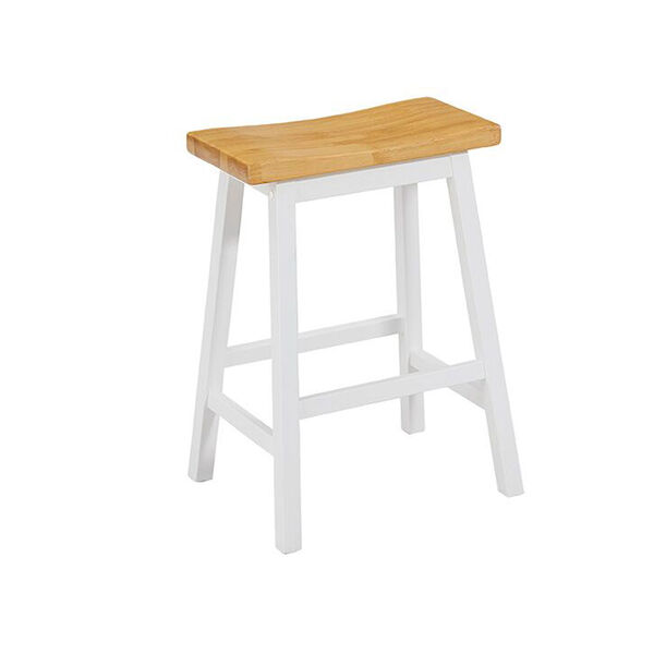 Christy Oak and White Counter Stools, image 1