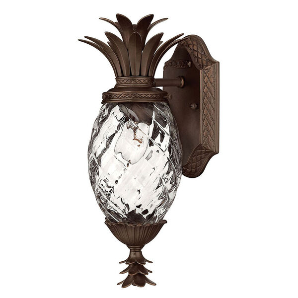 Fleur Copper Bronze Six-Inch One-Light Outdoor Wall Mount with Clear Glass, image 3