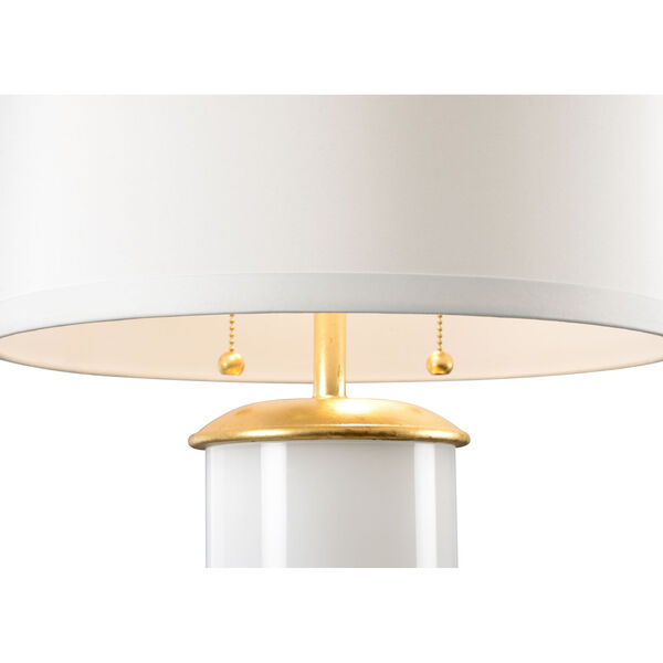 Savannah Gold and White Two-Light Table Lamp, image 2