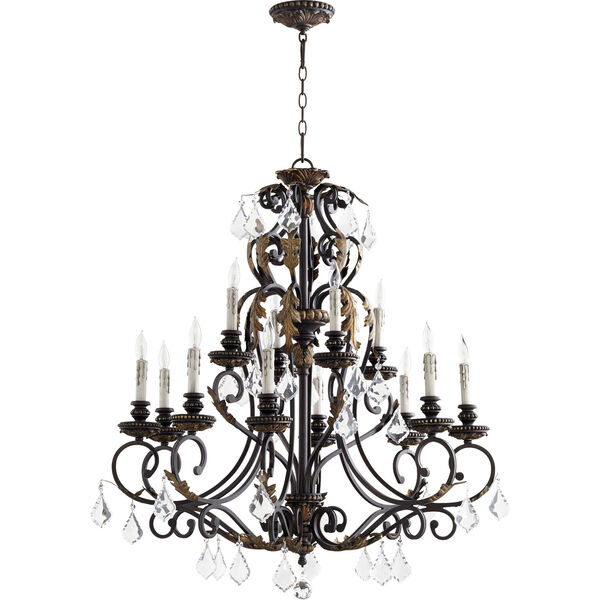 Rio Salado Toasted Sienna With Mystic Silver Twelve-Light Chandelier, image 1