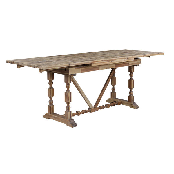 Vail II Natural Brown Counter Height Extendable Dining Table, image 4