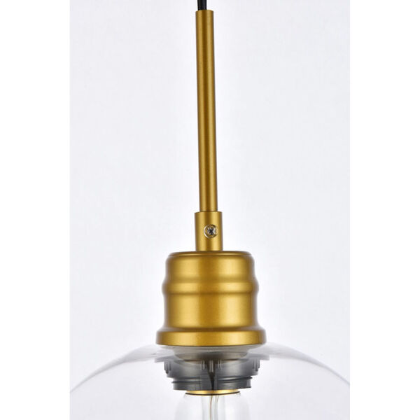 Emett Brass One-Light Plug-In Pendant, image 5