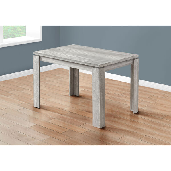 Gray Reclaimed Wood 32 x 48 Inch Rectangular Dining Table, image 3