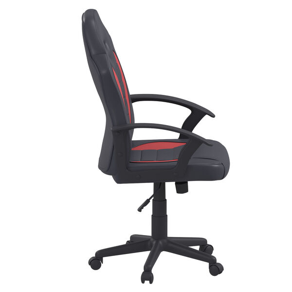 Hendricks Red Gaming Office Chair with Vegan Leather, image 4