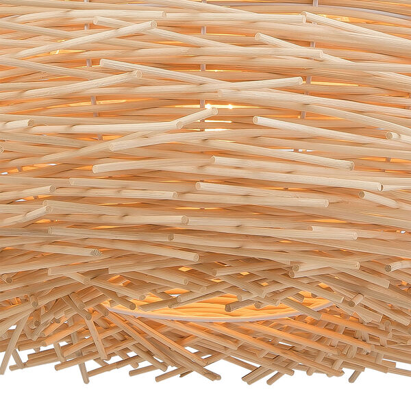 Bamboo Nest Oil Rubbed Bronze Three-Light Pendant, image 4