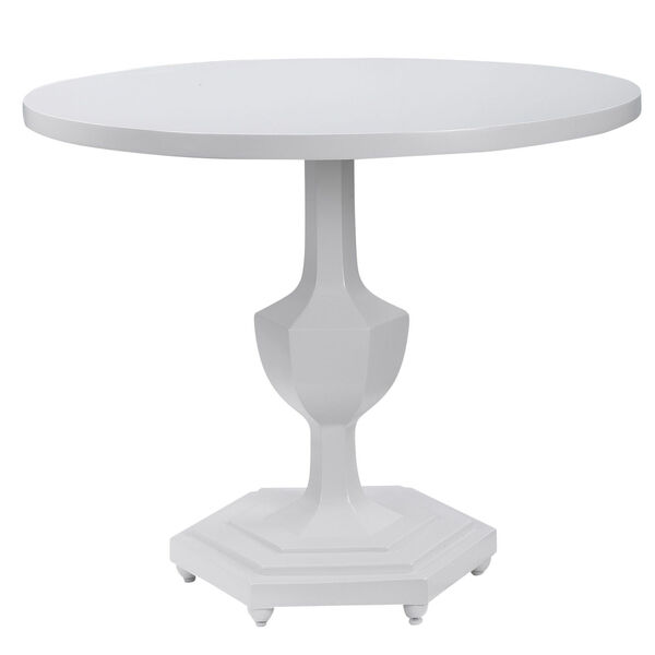 Kabarda Gloss White End Table, image 1