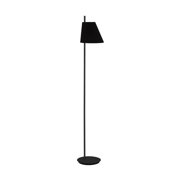 Estaziona Structured Black One-Light Floor Lamp, image 1