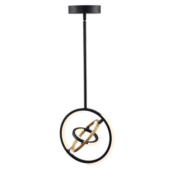 Trilogy Black and Gold 13-Inch LED Pendant, image 4