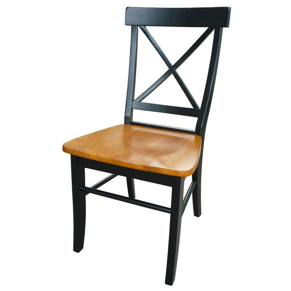 Dining Essentials Black and Cherry Set of Two Chairs, image 2