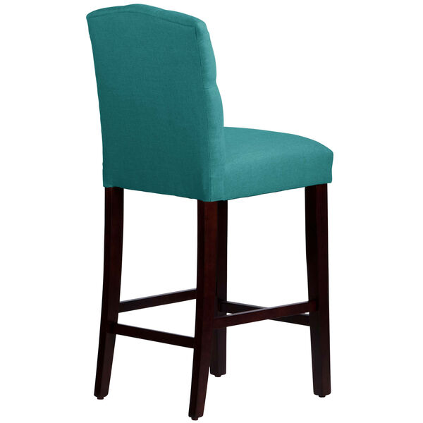 Linen Laguna 46-Inch Tufted Arched Bar stool, image 4