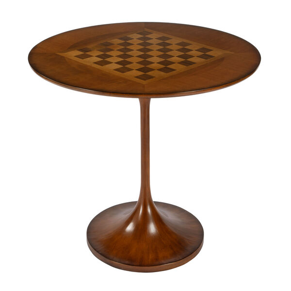 Francis Olive Ash Round Pedestal Game Table, image 2