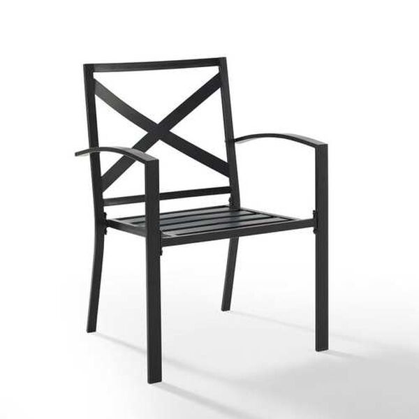 Kaplan Outdoor Metal Dining Chair Set , Set of Two, image 7