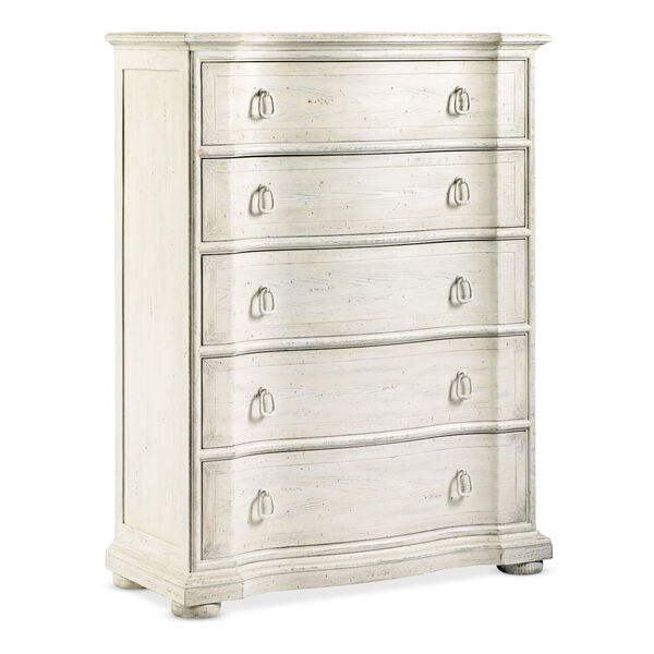 Traditions Soft White Six-Drawer Chest, image 1