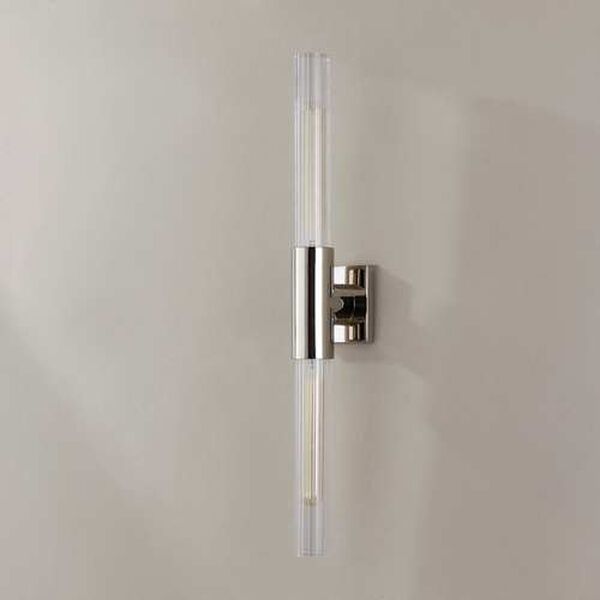 Asher Polished Nickel Two-Light Wall Sconce, image 3