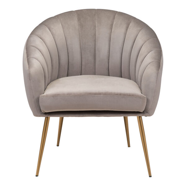 Max Gray and Gold Accent Chair, image 4