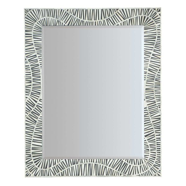 Commerce and Market Black White Tiger Tooth Vertical Mirror, image 1