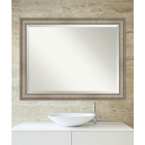 Mezzanine Antique Silver 45-Inch Bathroom Wall Mirror, image 4