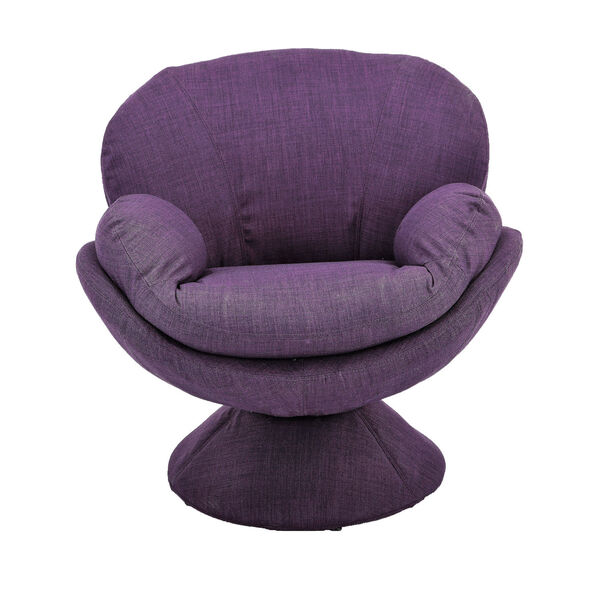Nicollet Purple Fabric Armed Leisure Chair, image 3