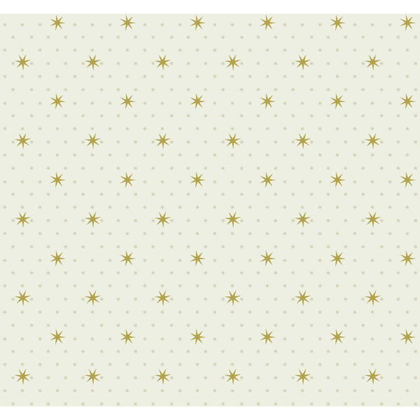 Small Prints Resource Library Off White  Two-Inch Stella Star Wallpaper - SAMPLE SWATCH ONLY, image 1