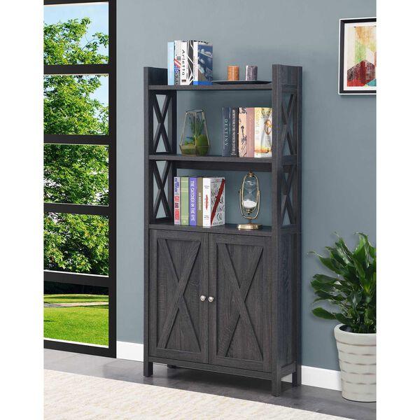Oxford Weathered Kitchen Dining Storage Cabinet with Shelves, image 2