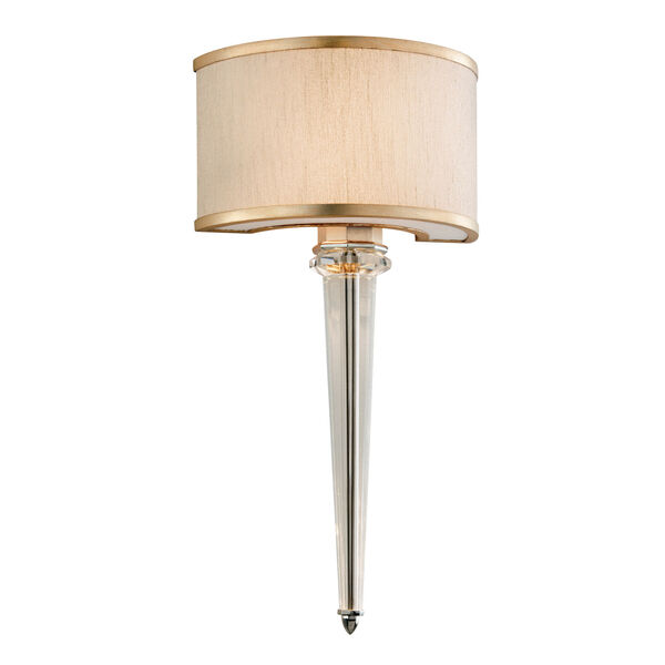 Harlow Tranquility Silver Leaf with Polished Stainless AccentsTwo-Light LED Wall Sconce, image 1