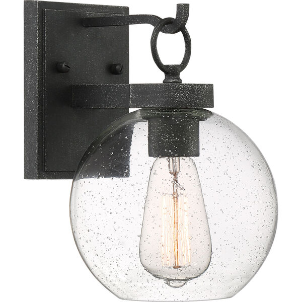 Barre Gray Ash 10-Inch One-Light Outdoor Lantern with Clear Seedy Glass, image 1
