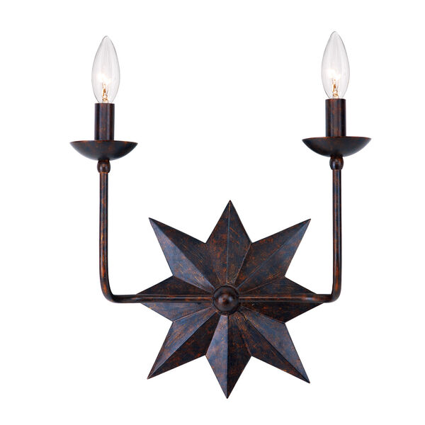 Astro English Bronze Two-Light Wall Sconce, image 1