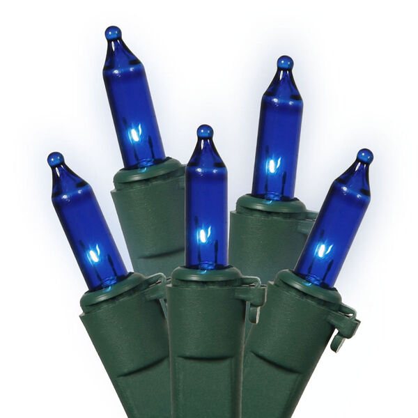 Blue 9 Foot Icicle Light Set with 100 Lights, image 1