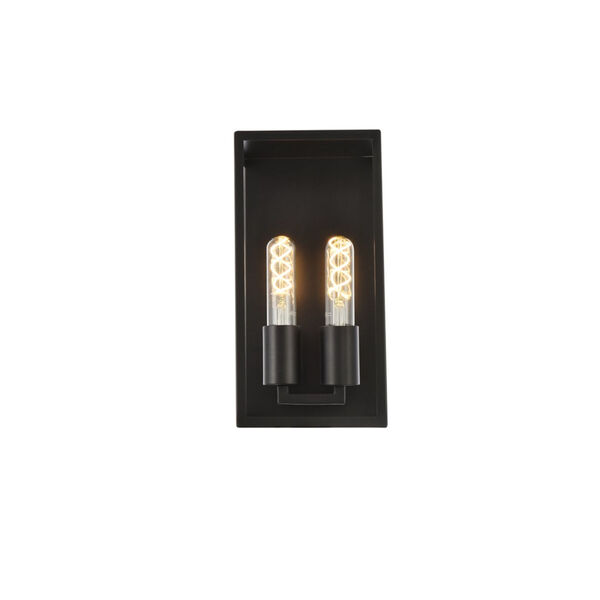 Voir Black Two-Light Wall Sconce, image 1