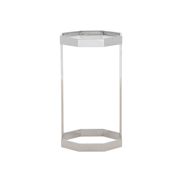 Silhouette Polished Stainless Steel Accent Table, image 1