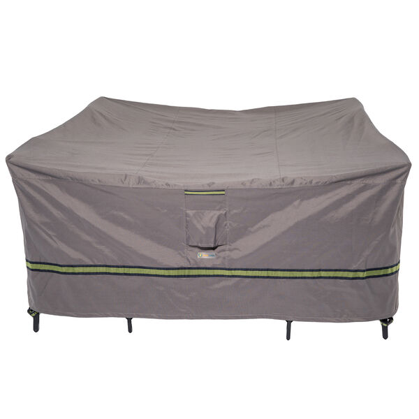 Soteria Grey RainProof 92 In. Square Patio Table with Chairs Cover, image 1