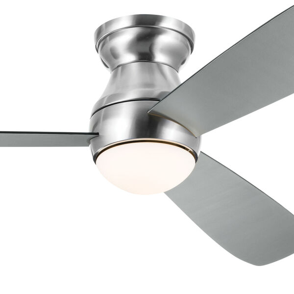 Brushed Stainless Steel Finish 54-Inch LED Bead Hugger Fan with Reversible Blades, image 6