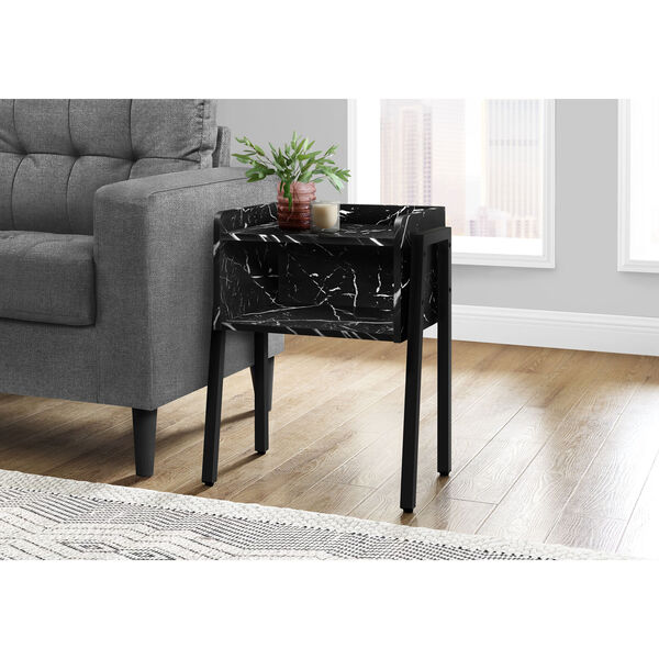 Black Rectangle Accent Table, image 2