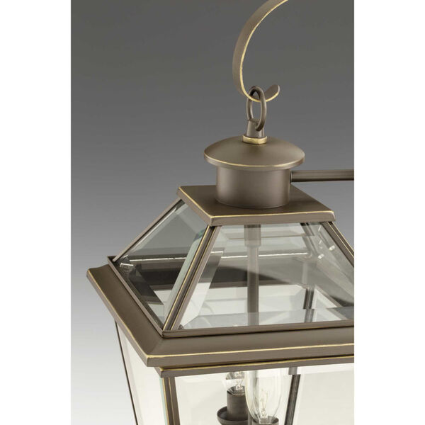 P6537-20: Burlington Antique Bronze Two-Light Outdoor Hanging Lantern, image 2