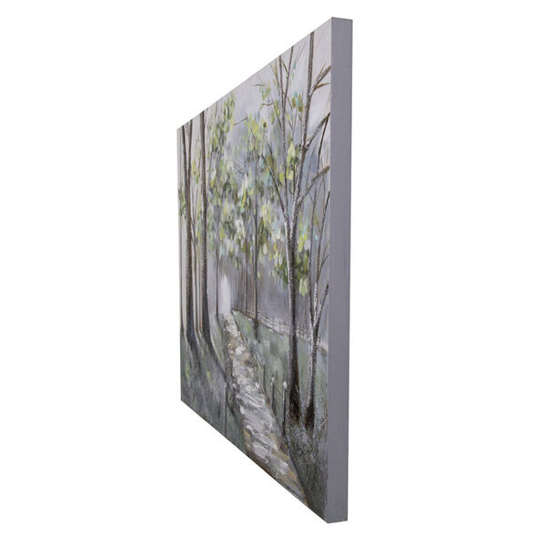 Lighted Path II Multicolor Hand Painted Wall Art with 3D Accent, image 4