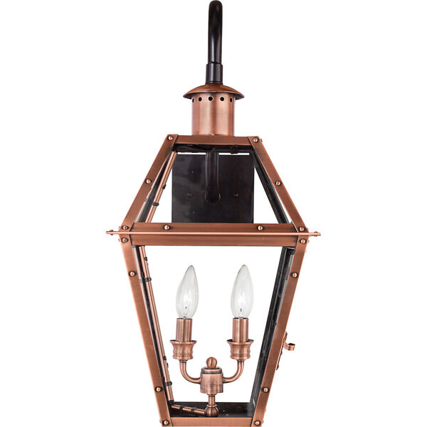 Rue De Royal Aged Copper Two-Light Outdoor Wall Light, image 3