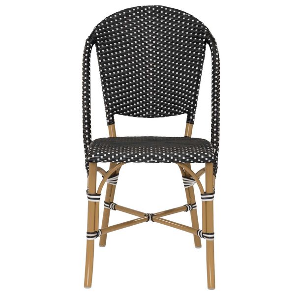 Alu Affaire Sofie Black, White and Almond Outdoor Dining Chair, image 2