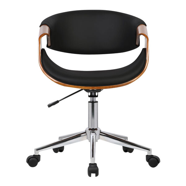 Geneva Chrome Black Office Chair, image 2