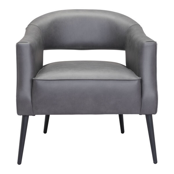 Berkeley Vintage Gray and Gold Accent Chair, image 4