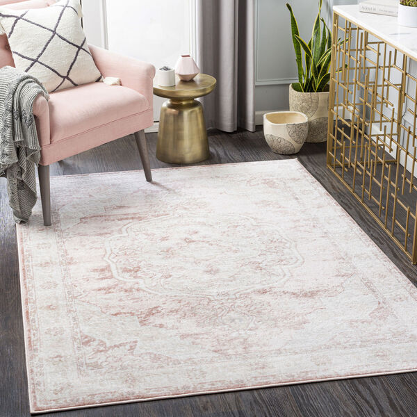 St tropez Rose, Blush and Beige Rectangular: 5 Ft. 2 In. x 7 Ft. Area Rug, image 2