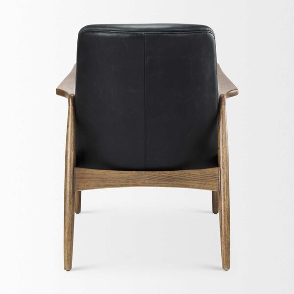 Westan Black and Brown Wood Accent Chair, image 4