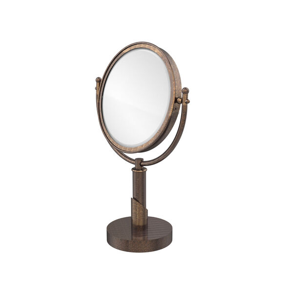 Soho Collection 8 Inch Vanity Top Make-Up Mirror 5X Magnification, Venetian Bronze, image 1