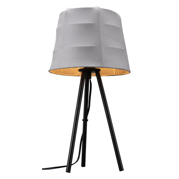 Mozzi Gray and Black One-Light Table Lamp, image 1