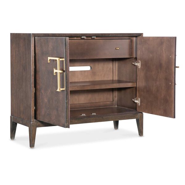 Melange Dark Wood Cabinet, image 3